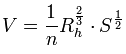formula de manning
