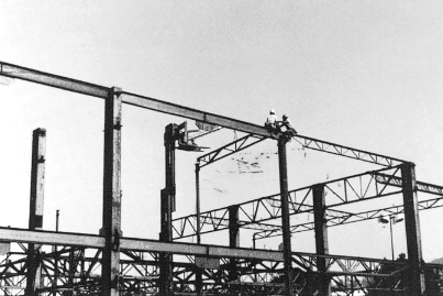 Montaje de viguetas de acero