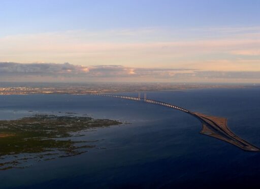 Puente Öresund vista panorámica